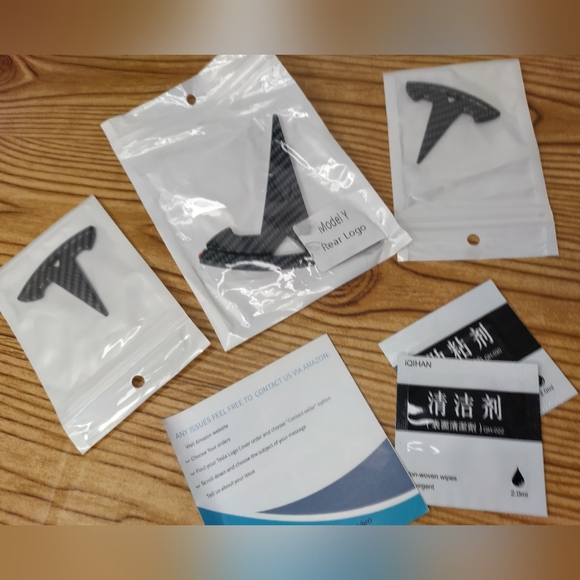 Tesla Emblems 3 In Set - Picture 9 of 9